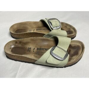 Birkenstock Madrid Big Buckle Shoes Womens Size 7 38 Suede Slide Sandals Germany